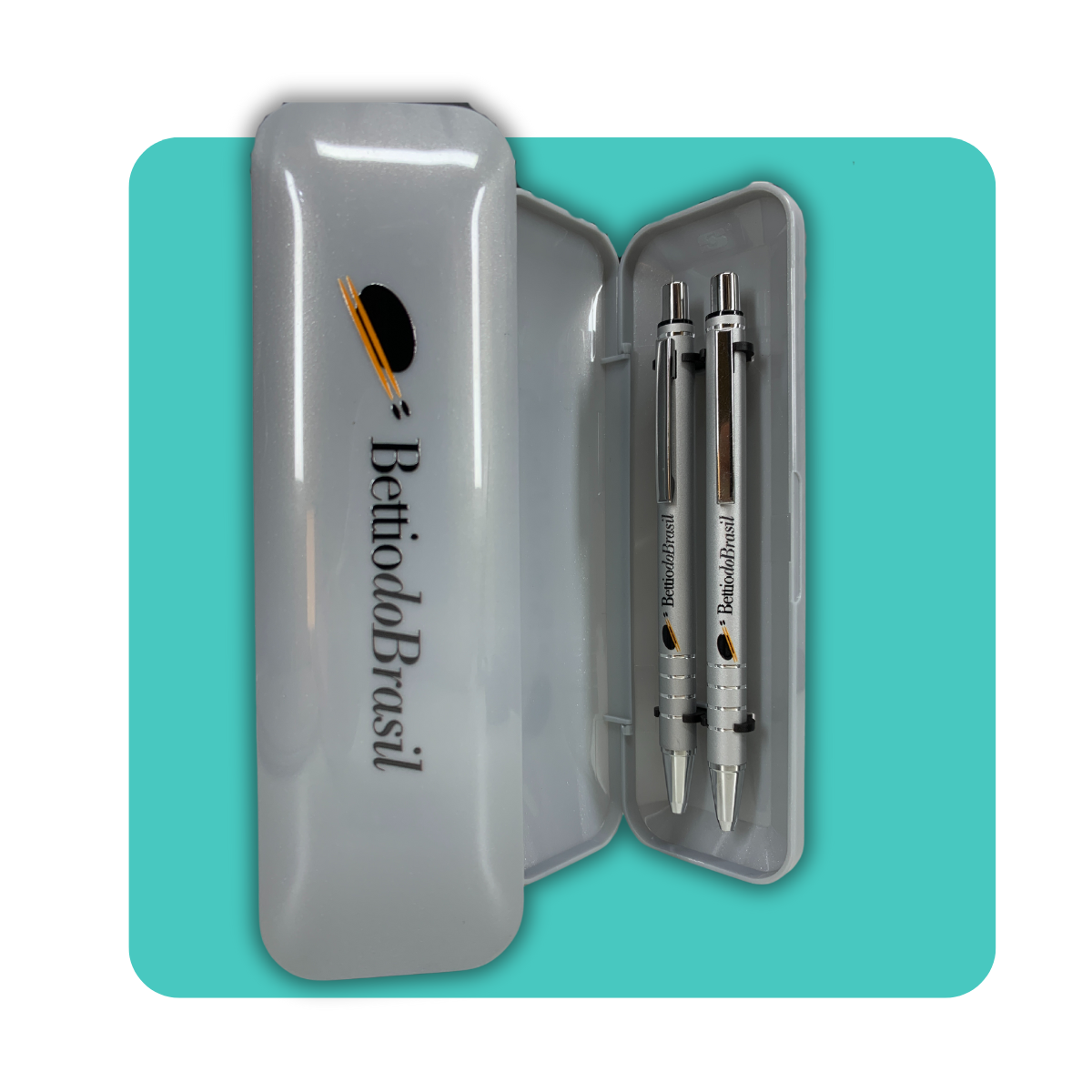 CANETA BAMBU DET PRATA