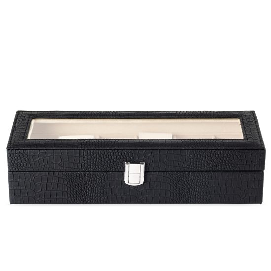 PORTA-RELÓGIOS COM 6 DIVISÓRIAS